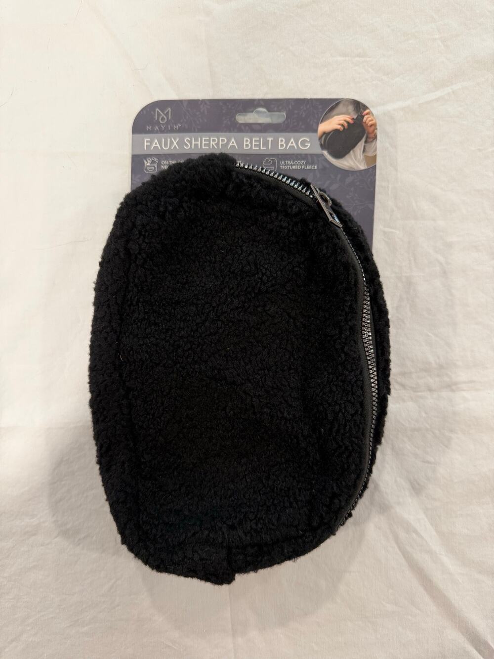Mayim  Faux Sherpa Belt Bag